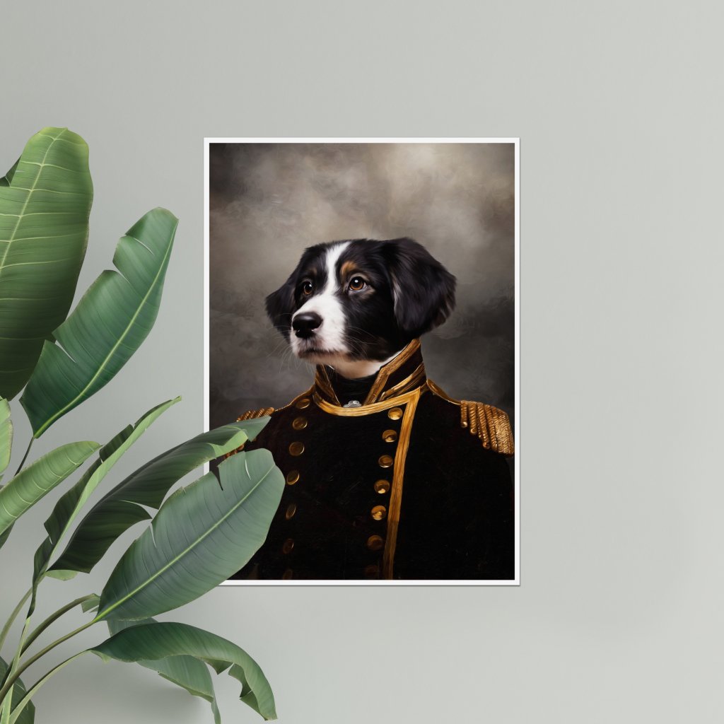 The Captain: Custom Pet Poster - Paw & Glory - Dog Portraits - Pet Portraits