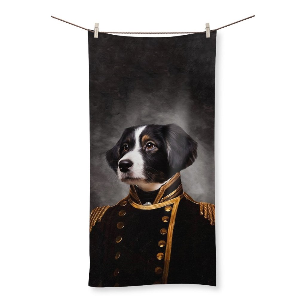 The Captain: Custom Pet Towel - Paw & Glory - Dog Portraits - Pet Portraits