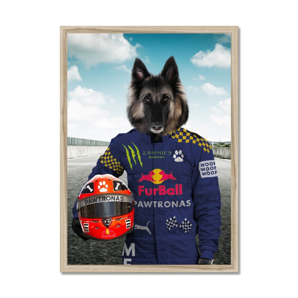 Pet Portraits | The Champion Driver: Custom Pet Portrait | Paw & Glory