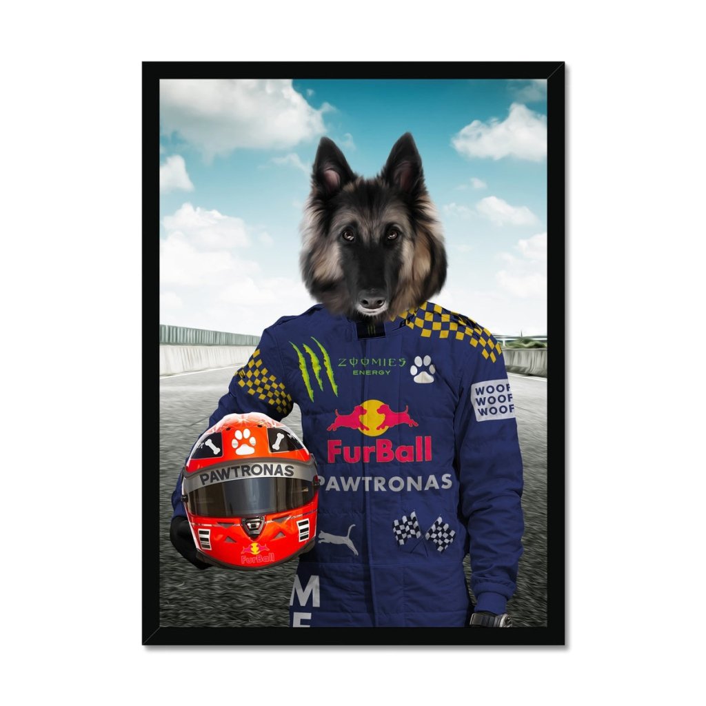 Pet Portraits | The Champion Driver: Custom Pet Portrait | Paw & Glory