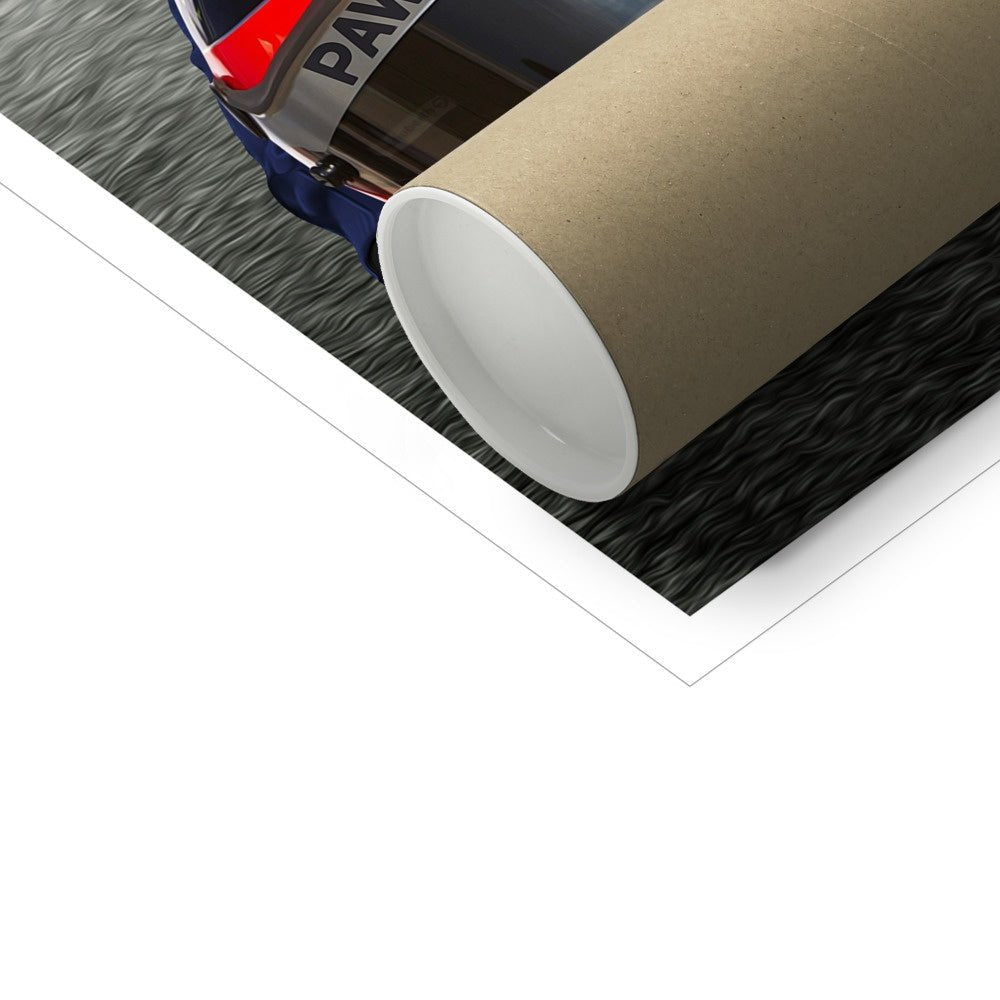 Pet Portraits | The Champion Driver: Custom Pet Poster | Paw & Glory