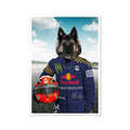 The Champion Driver: Custom Pet Poster