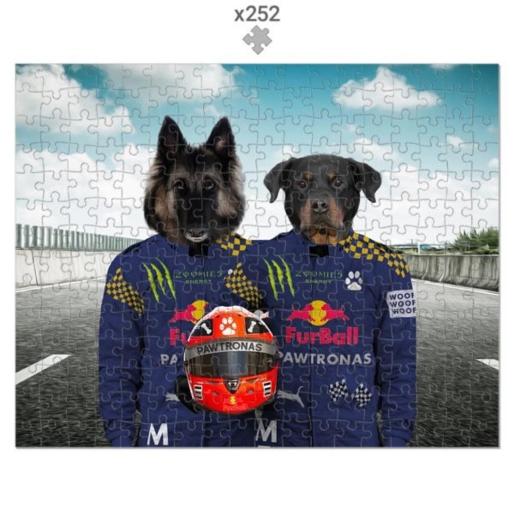 Pet Portraits | The Champion Drivers: Custom Pet Puzzle | Paw & Glory