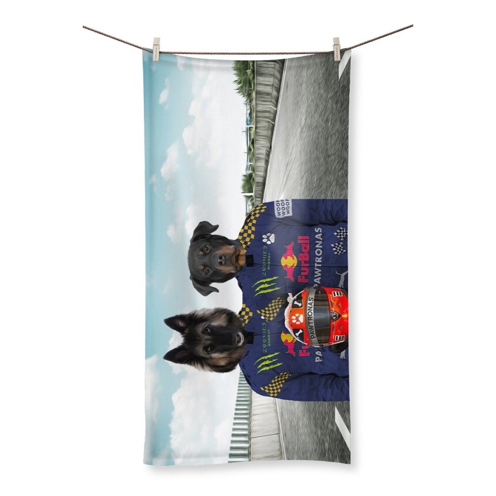 Pet Portraits | The Champion Drivers: Custom Pet Towel | Paw & Glory