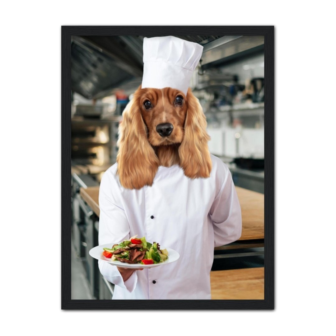 Pet Portraits | The Chef: Custom Pet Portrait | Paw & Glory