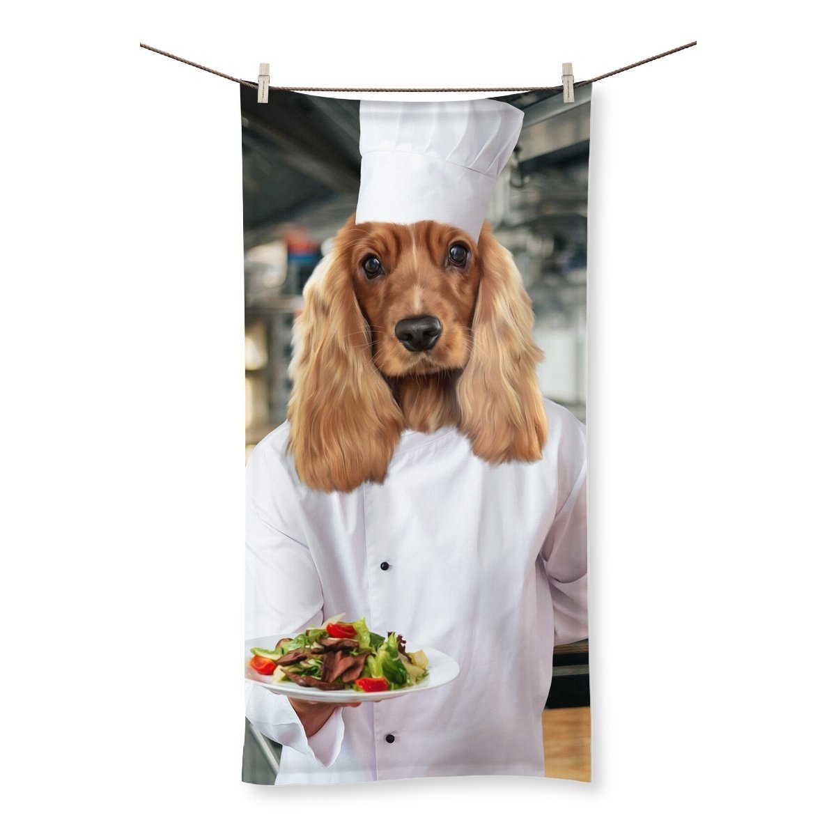 Pet Portraits | The Chef: Custom Pet Towel | Paw & Glory