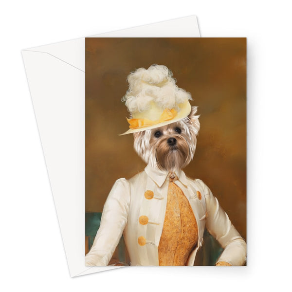 The Cherry Picker: Custom Pet Greeting Card | royal pet portrait | Paw & Glory