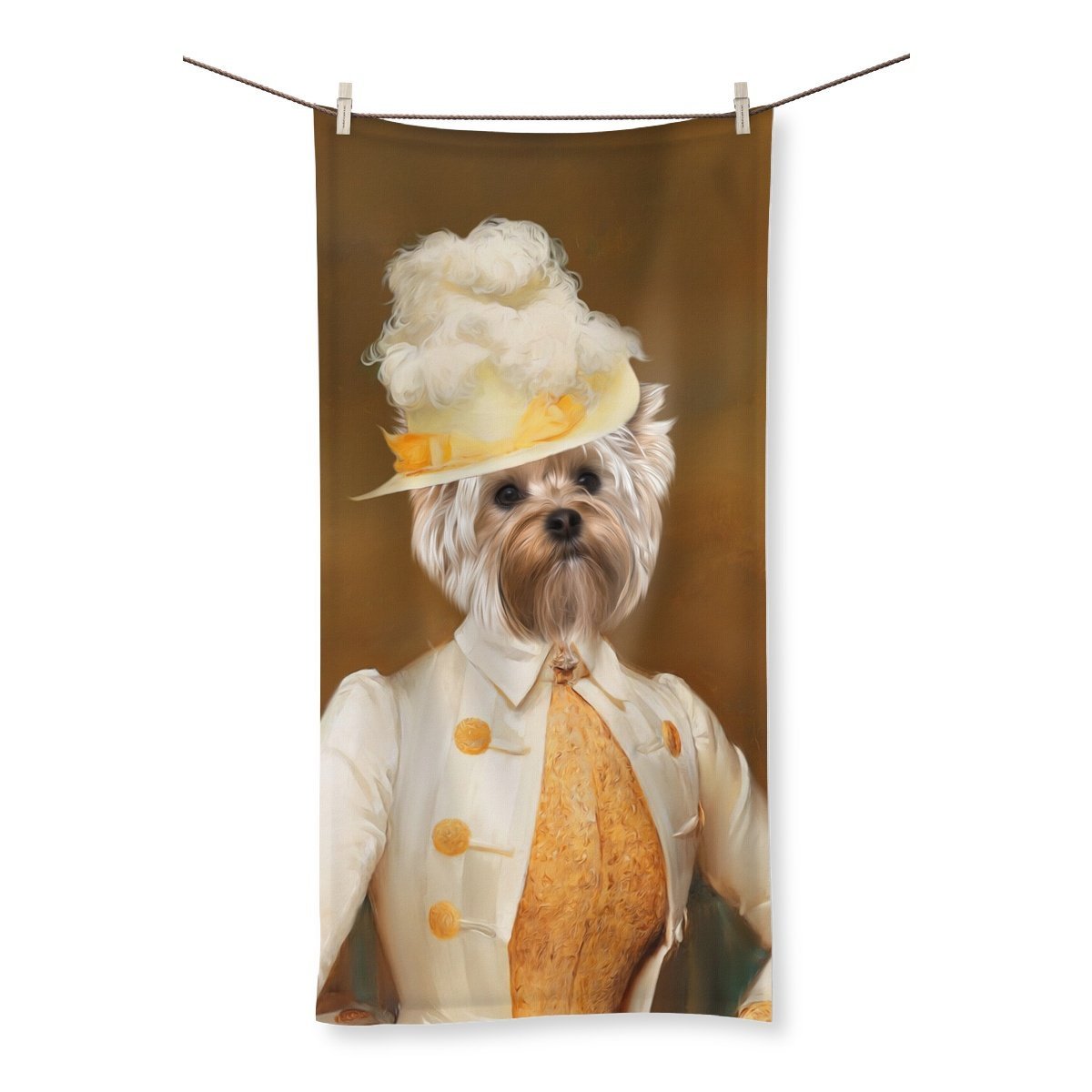 The Cherry Picker: Custom Pet Towel - Paw & Glory - Dog Portraits - Pet Portraits