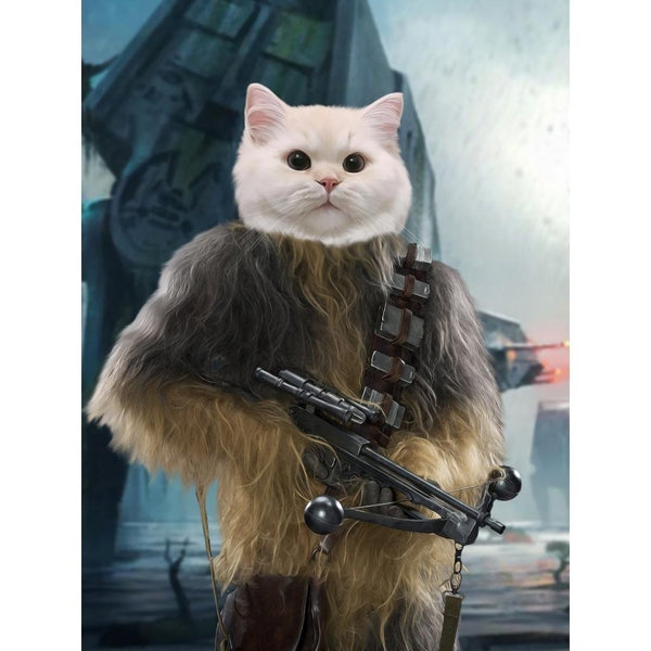 Furry Space Companion Custom Digital Download Pet Portrait | Paw & Glory