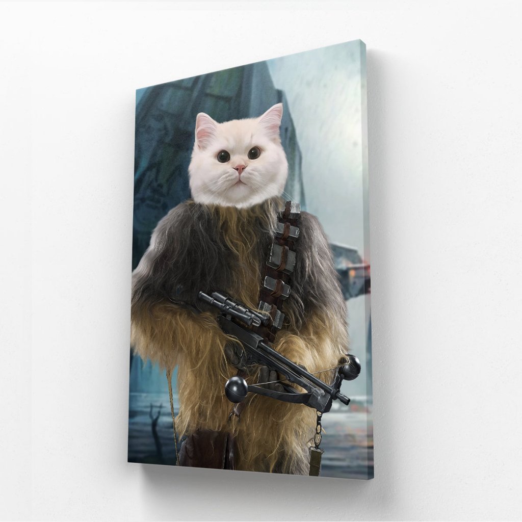 Furry Space Companion Custom Pet Canvas | Custom Pet Portrait Canvas | Paw & Glory