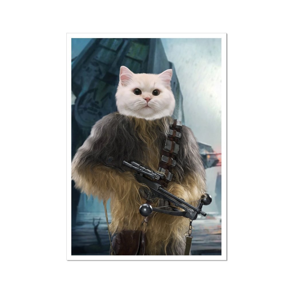 Furry Space Companion Custom Pet Poster | Custom Pet Portrait Print | Paw & Glory