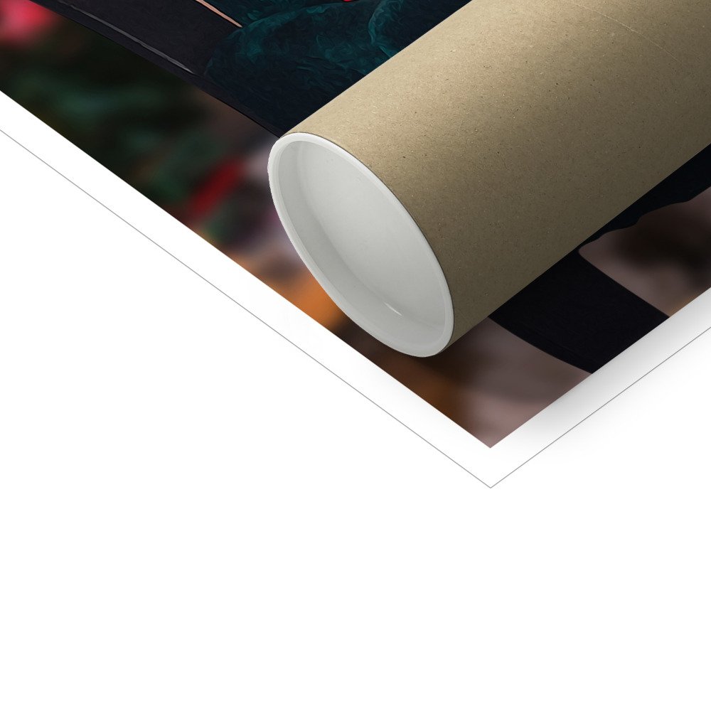 Pet Portraits | The Christmas Family: Custom 4 Pet Poster | Paw & Glory