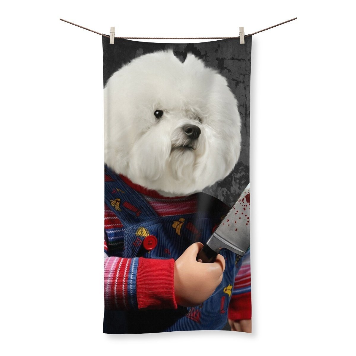 The Chuckie: Custom Pet Towel - Paw & Glory - Dog Portraits - Pet Portraits