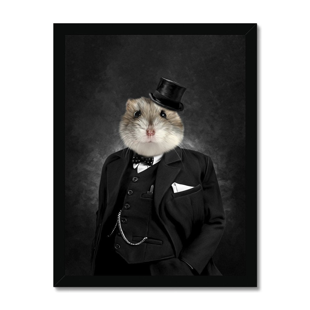 Pet Portraits | The Churchill: Animal Art Framed Portrait | Paw & Glory