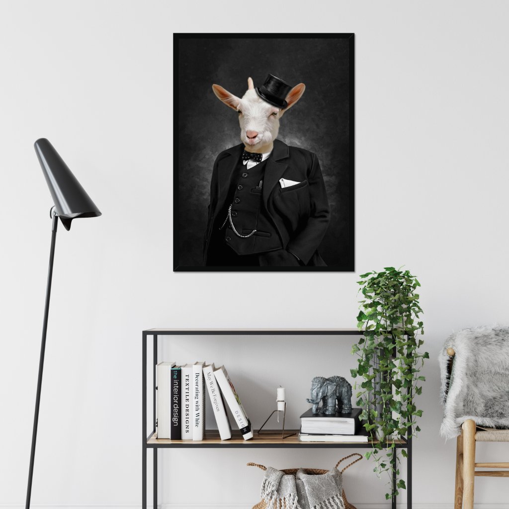 Pet Portraits | The Churchill: Animal Art Framed Portrait | Paw & Glory