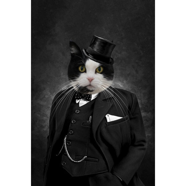 Wartime Statesman Custom Digital Download Pet Portrait | Pet Portrait From Photo | Paw & Glory