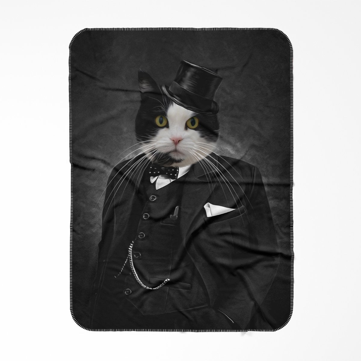 Pet Portraits | The Churchill: Custom Pet Blanket | Paw & Glory