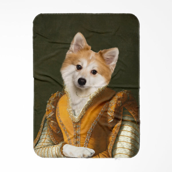 The Classy Lady: Custom Pet Blanket | royal pet portrait | Paw & Glory