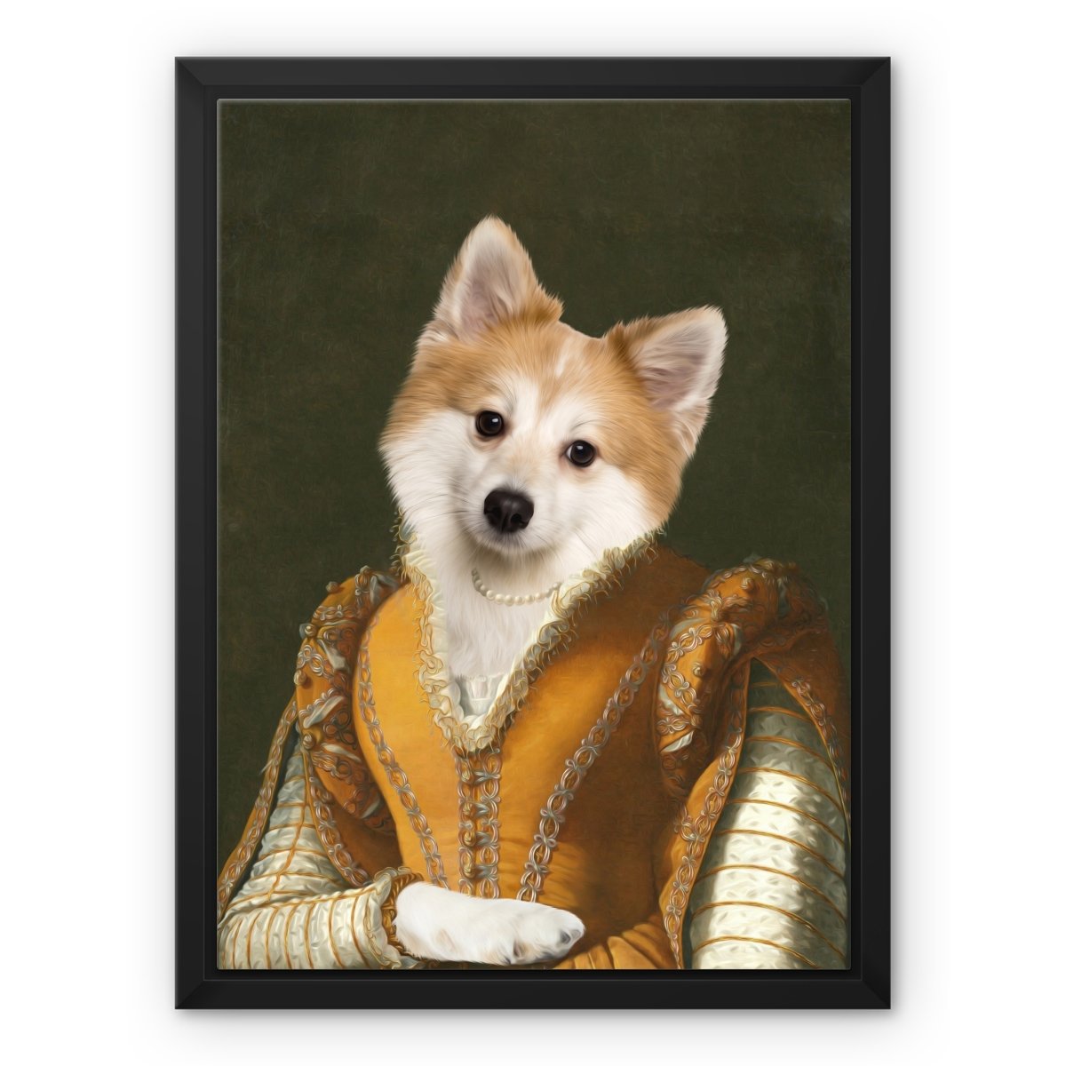 The Classy Lady: Custom Pet Canvas - Paw & Glory - Dog Portraits - Pet Portraits