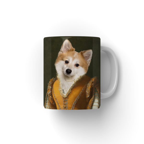 The Classy Lady: Custom Pet Coffee Mug | royal pet portrait | Paw & Glory