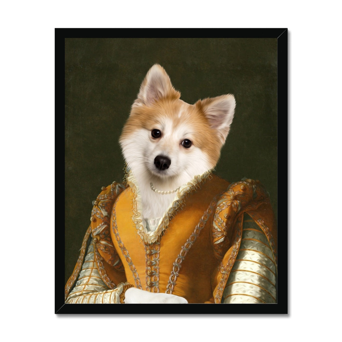 The Classy Lady: Custom Pet Portrait - Paw & Glory - Dog Portraits - Pet Portraits