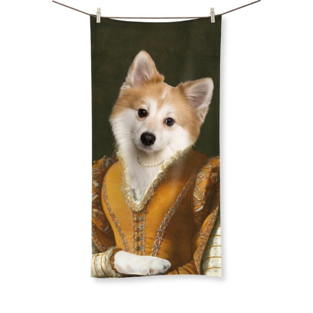 Pet Portraits | The Classy Lady: Custom Pet Towel | Paw & Glory