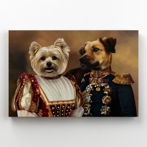 The Classy Pair: Custom Pet Canvas | custom pet canvas | Paw & Glory