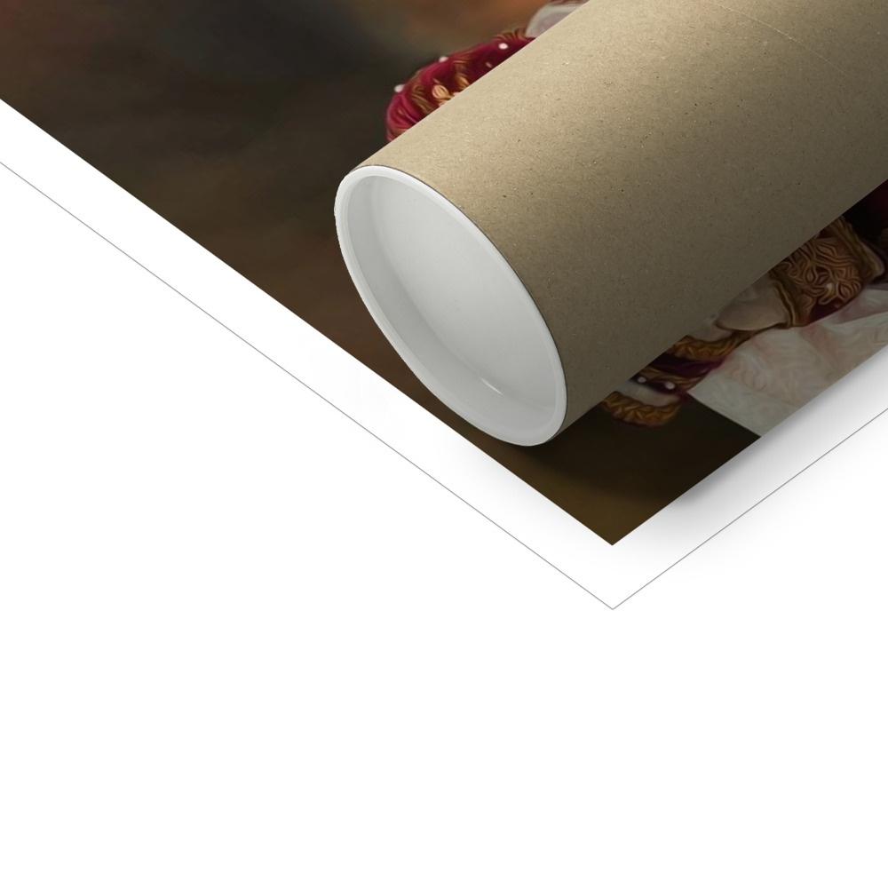 Pet Portraits | The Classy Pair: Custom Pet & Owner Poster | Paw & Glory