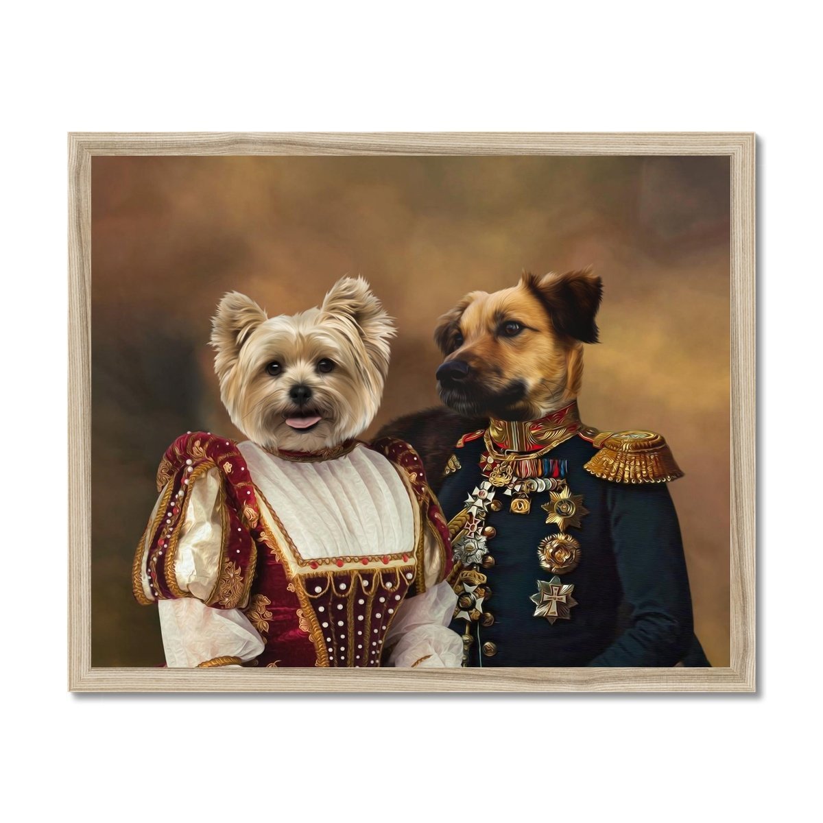 Pet Portraits | The Classy Pair: Custom Pet Portrait | Paw & Glory