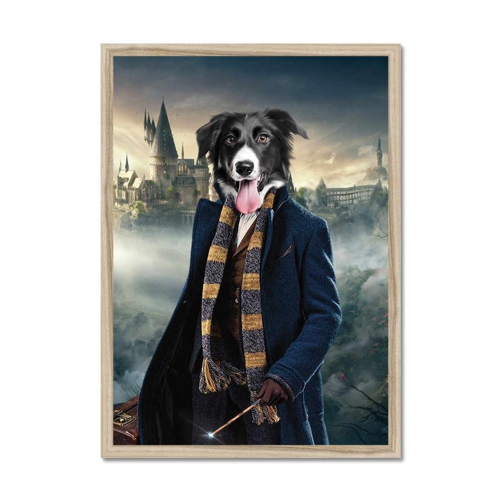 Pet Portraits | The Clever Wizard (Harry Potter Inspired): Custom Pet Portrait | Paw & Glory