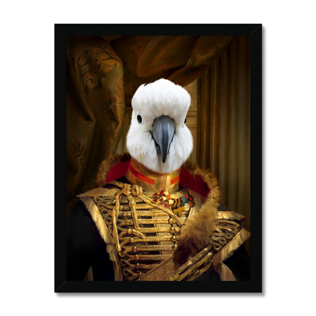Pet Portraits | The Colonel: Animal Art Framed Portrait | Paw & Glory