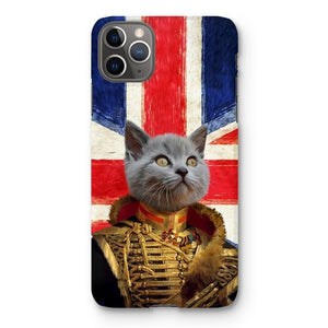 The Colonel British Flag Edition: Custom Pet Phone Case - Paw & Glory - Dog Portraits - Pet Portraits