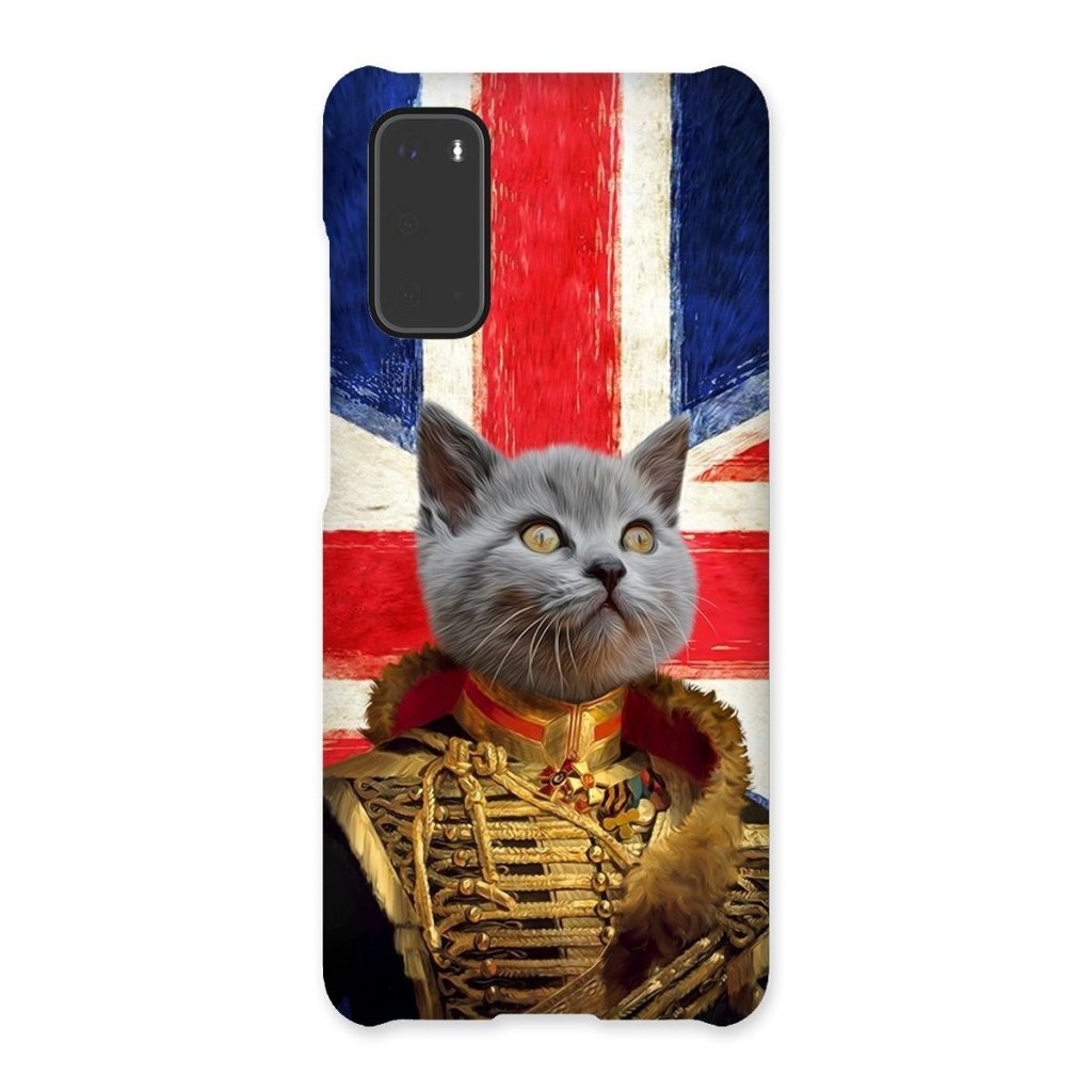 The Colonel British Flag Edition: Custom Pet Phone Case - Paw & Glory - Dog Portraits - Pet Portraits
