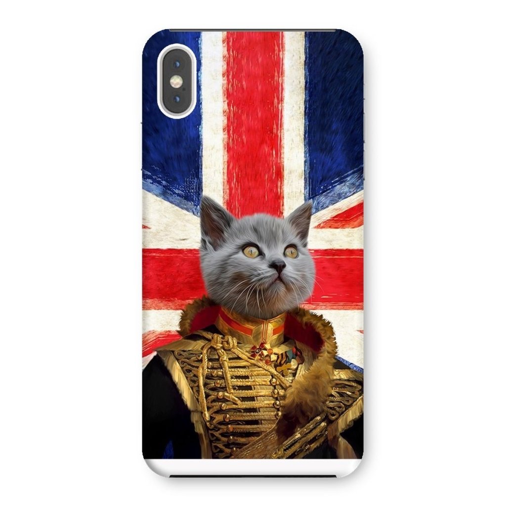 Pet Portraits | The Colonel British Flag Edition: Custom Pet Phone Case | Paw & Glory