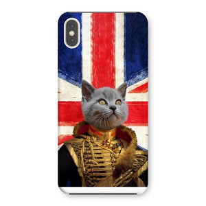 The Colonel British Flag Edition: Custom Pet Phone Case - Paw & Glory - Dog Portraits - Pet Portraits