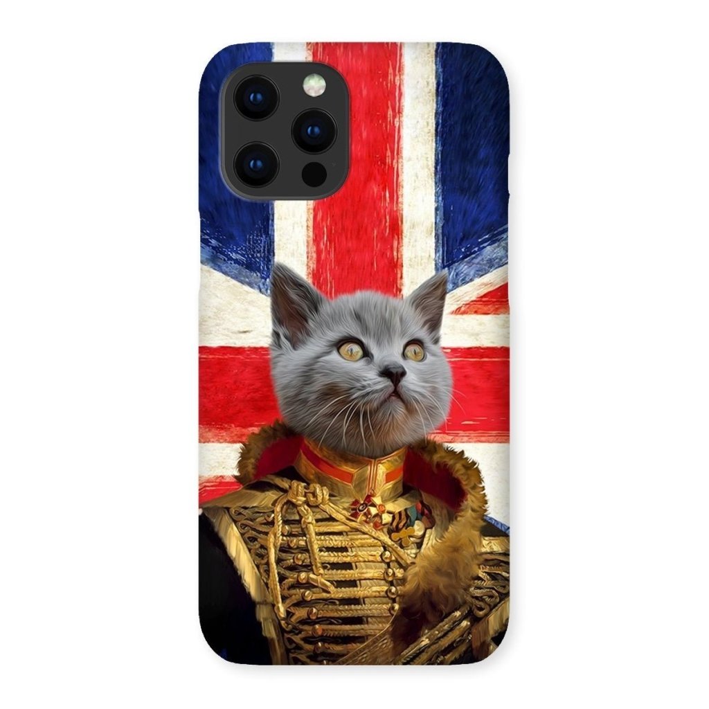 Pet Portraits | The Colonel British Flag Edition: Custom Pet Phone Case | Paw & Glory