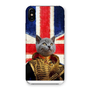 The Colonel British Flag Edition: Custom Pet Phone Case - Paw & Glory - Dog Portraits - Pet Portraits