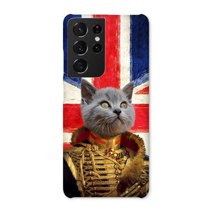 The Colonel British Flag Edition: Custom Pet Phone Case - Paw & Glory - Dog Portraits - Pet Portraits