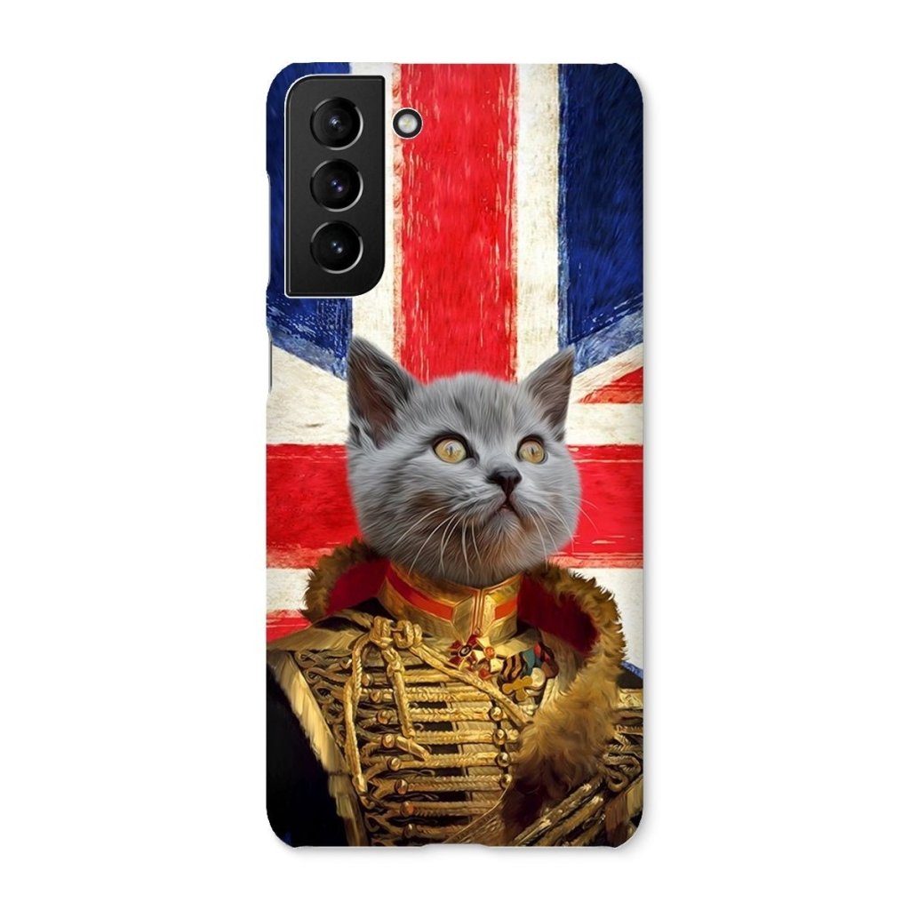 Pet Portraits | The Colonel British Flag Edition: Custom Pet Phone Case | Paw & Glory
