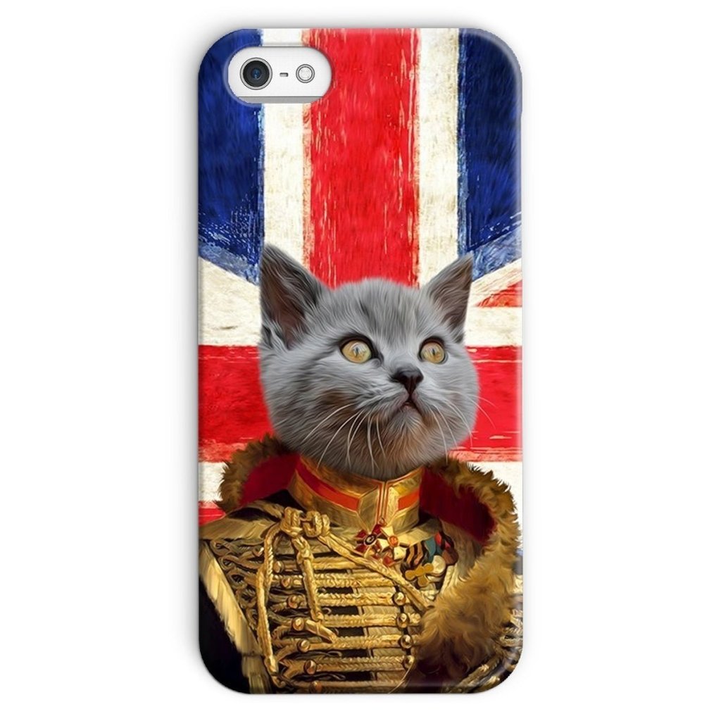 Pet Portraits | The Colonel British Flag Edition: Custom Pet Phone Case | Paw & Glory