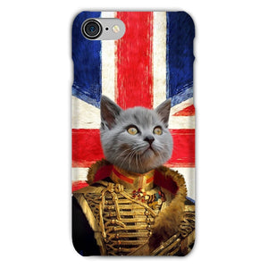 The Colonel British Flag Edition: Custom Pet Phone Case - Paw & Glory - Dog Portraits - Pet Portraits