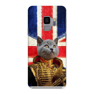 The Colonel British Flag Edition: Custom Pet Phone Case - Paw & Glory - Dog Portraits - Pet Portraits