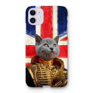 The Colonel British Flag Edition: Custom Pet Phone Case - Paw & Glory - Dog Portraits - Pet Portraits