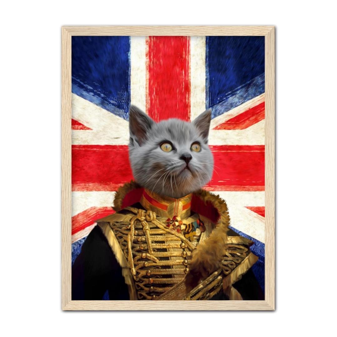 Pet Portraits | The Colonel British Flag Edition: Custom Pet Portrait | Paw & Glory