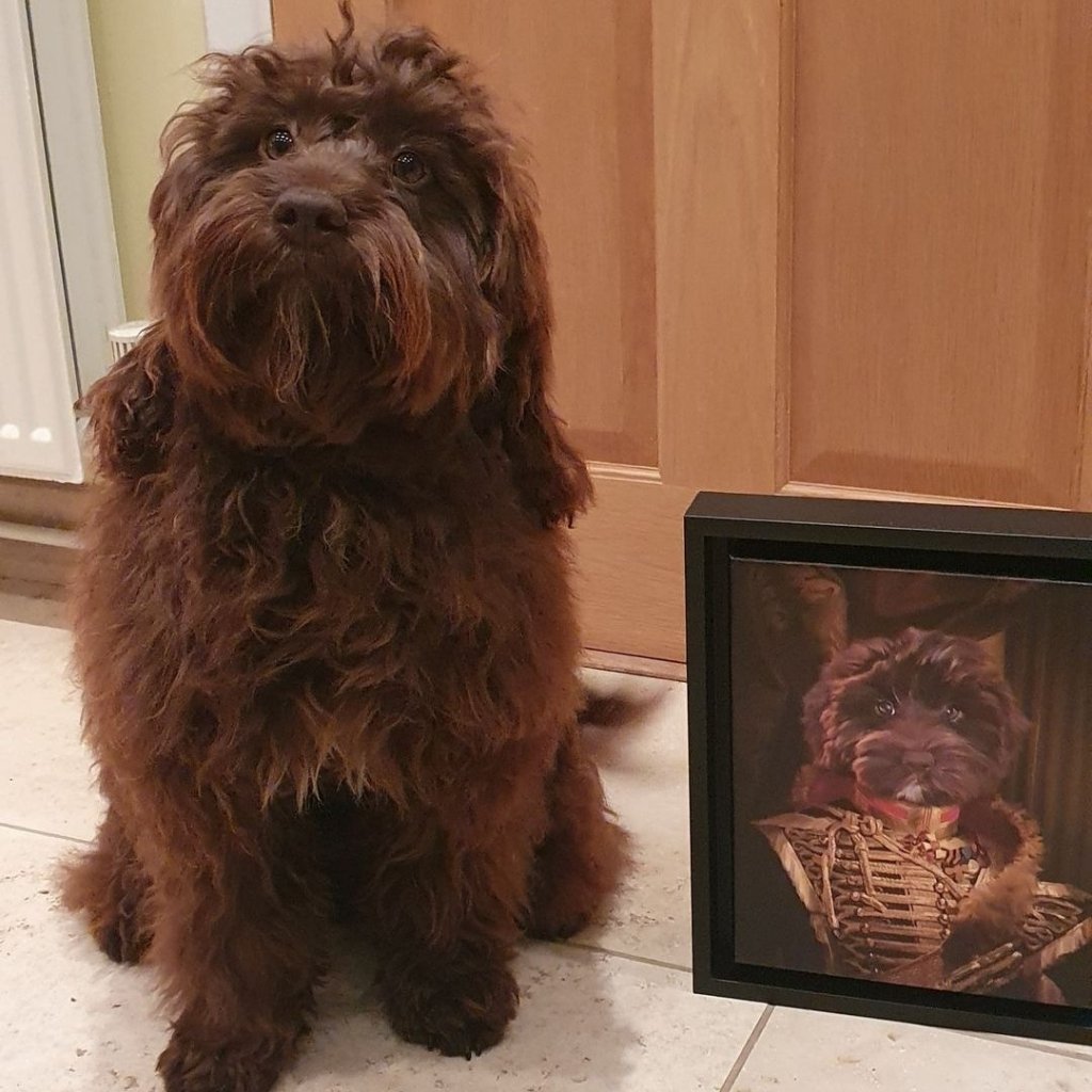 The Colonel: Custom Pet Canvas - Paw & Glory - Dog Portraits - Pet Portraits