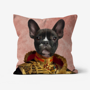 The Colonel: Custom Pet Pillow - Paw & Glory - Dog Portraits - Pet Portraits