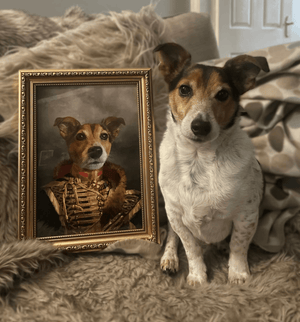 The Colonel: Custom Pet Portrait - Paw & Glory - Dog Portraits - Pet Portraits