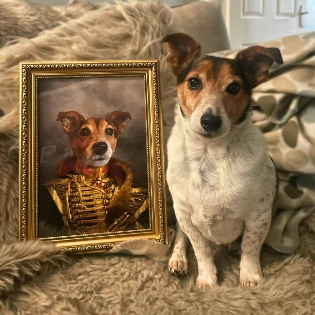 Pet Portraits | The Colonel: Custom Pet Portrait | Paw & Glory