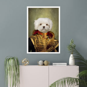 The Colonel: Custom Pet Poster - Paw & Glory - Dog Portraits - Pet Portraits