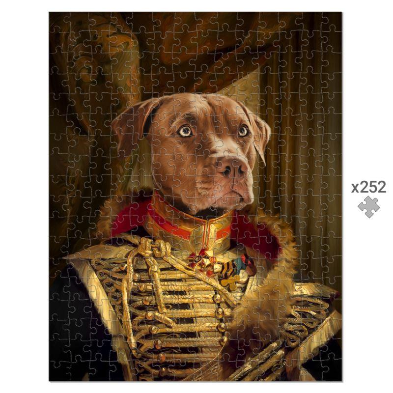 The Colonel: Custom Pet Puzzle - Paw & Glory - Dog Portraits - Pet Portraits